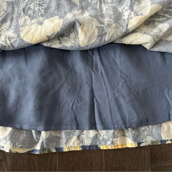 NWT Abercrombie & Fitch Dress Babydoll Linen Mini Dress Lemons Summer Size S - Picture 8 of 10